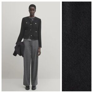 NWT TEXTURED CROPPED JACKET WITH FOUR POCKETS